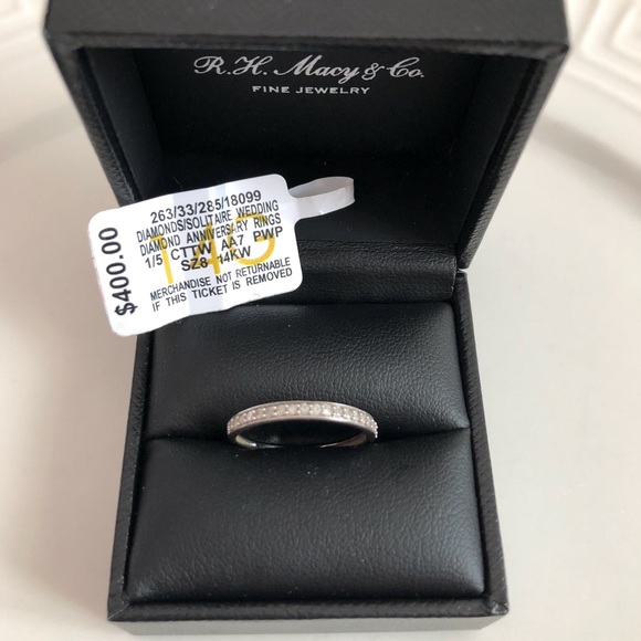 Macy's Jewelry - Macys ring  Diamond/ band